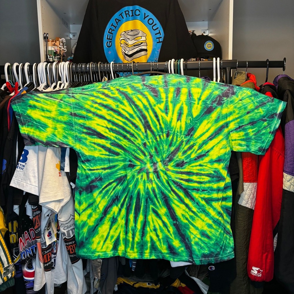 Vintage 2002 Scooby Doo Tie Dye T Shirt XXL Hanna Barbera Cartoon Tee - Picture 2 of 5